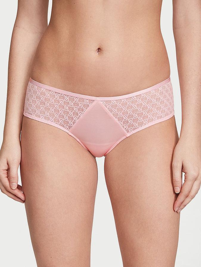 Трусики Victoria's Secret Icon Lace Cheeky Panty S Рожевий (26747852) Трусики Victoria's Secret Icon Lace Cheeky Panty S Рожевий (26747852)