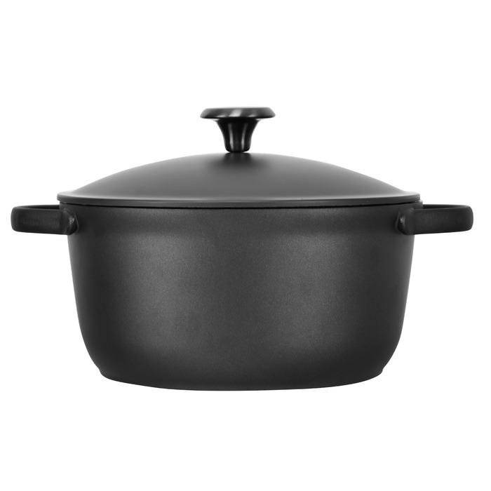 Кастрюля IQ Be Traditional 24 см 4,6 л Черный