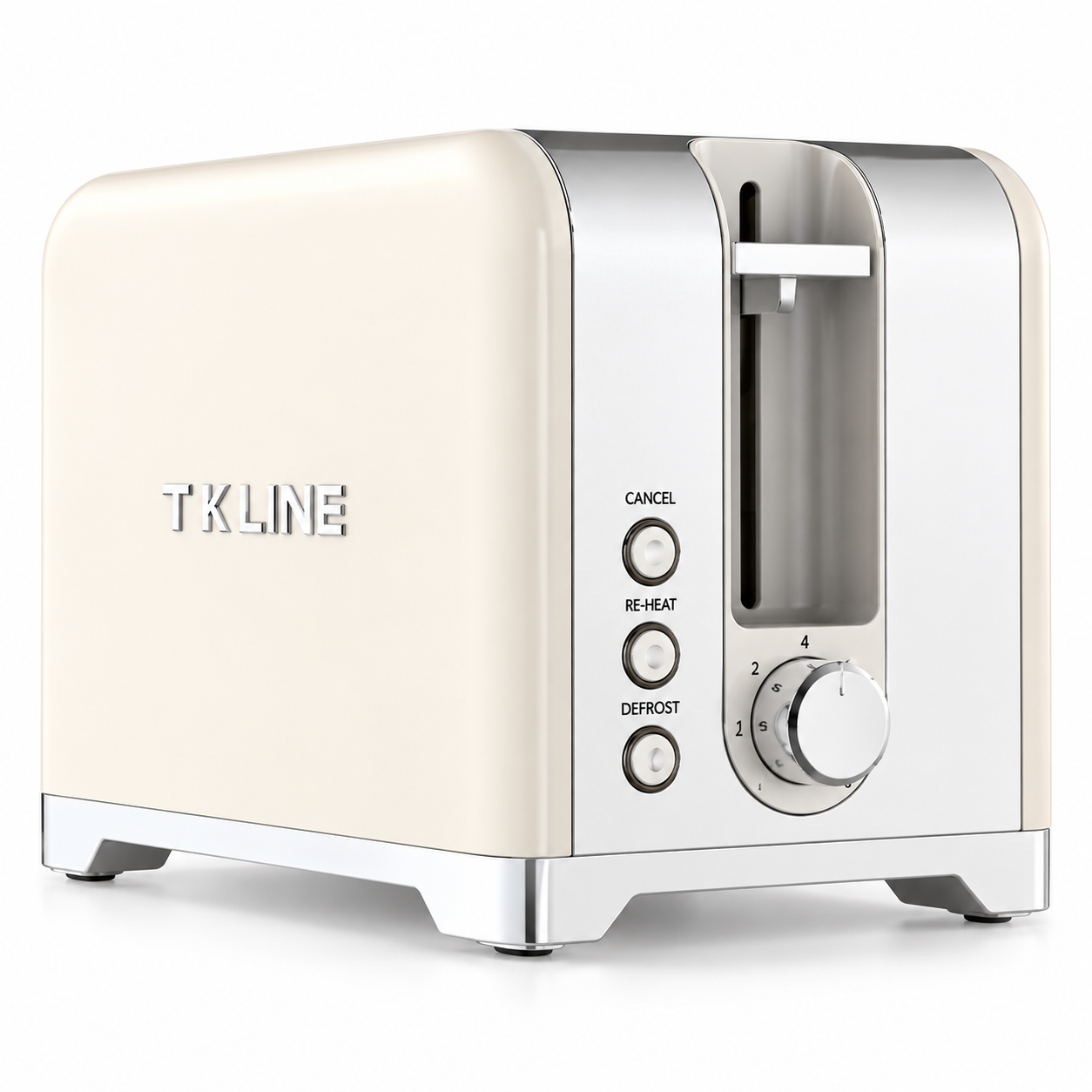 Тостер T.K.Line TK00281 на 2 тоста 7 уровней поджаривания Кремовый (TK00281_cream)