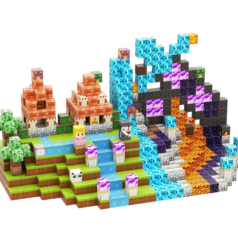 Конструктор магнітний Minecraft Замок у джунглях 107 шт. (2737975626)