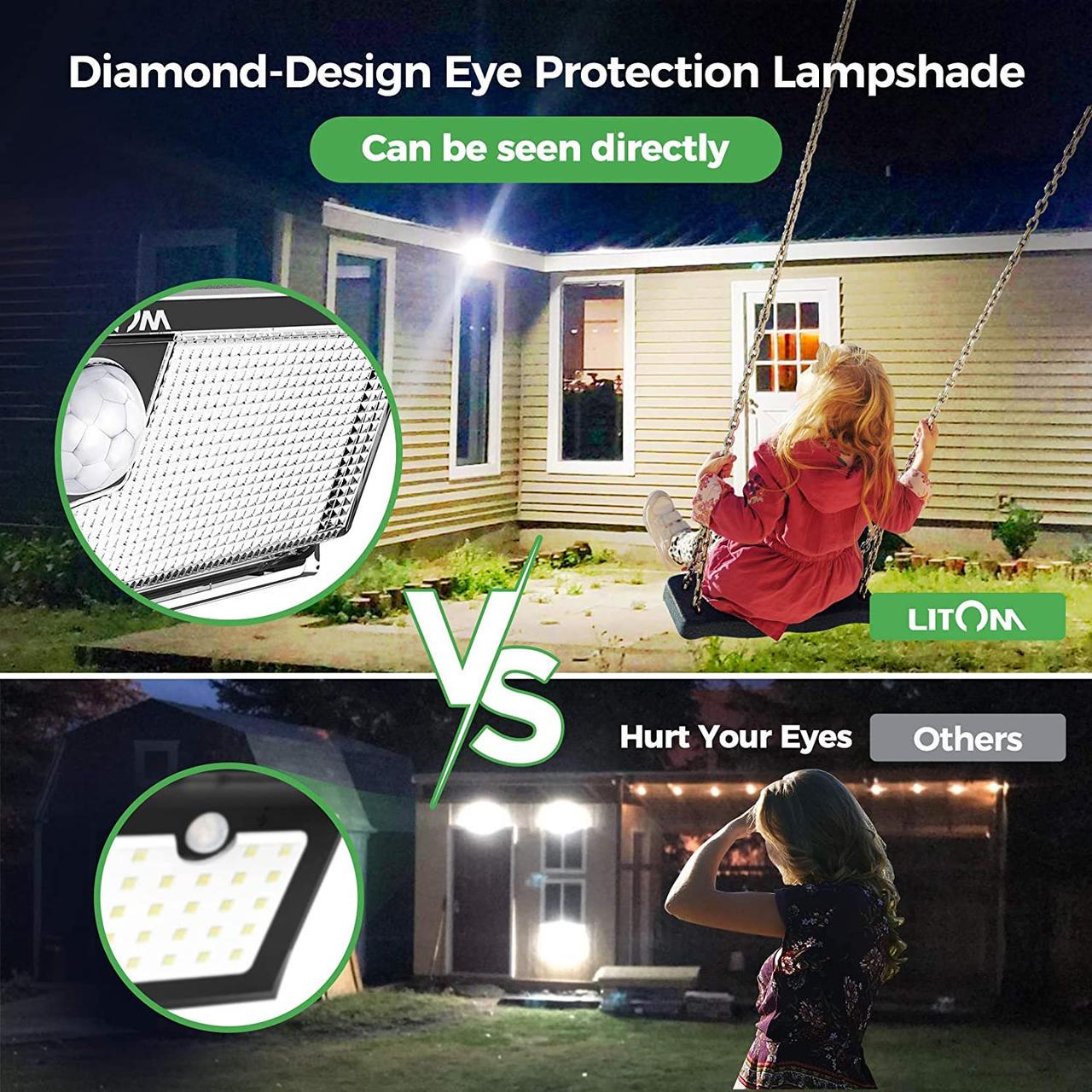 Светильники Litom с датчиками движения и солнечной батареей 2 шт. - фото 5