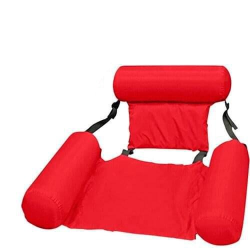 Надувний складаний матрац плаваючий стілець Червоний (8c881d08)