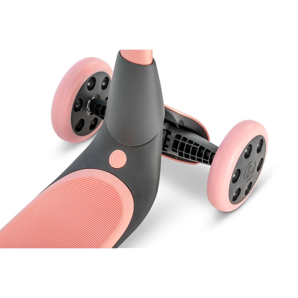 Самокат дитячий триколісний YVolution YGlider NUA Pink (iz15647) - фото 6