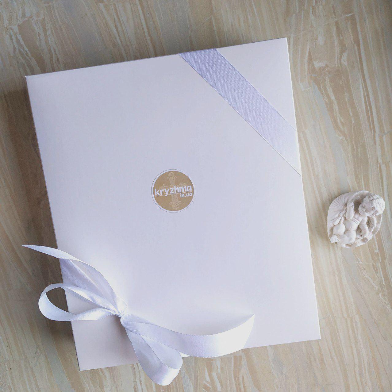 Набор для крещения именной Любовь ангелов с молитвой махровая крыжма/мешочки для локона и хранения (2178130200) - фото 4