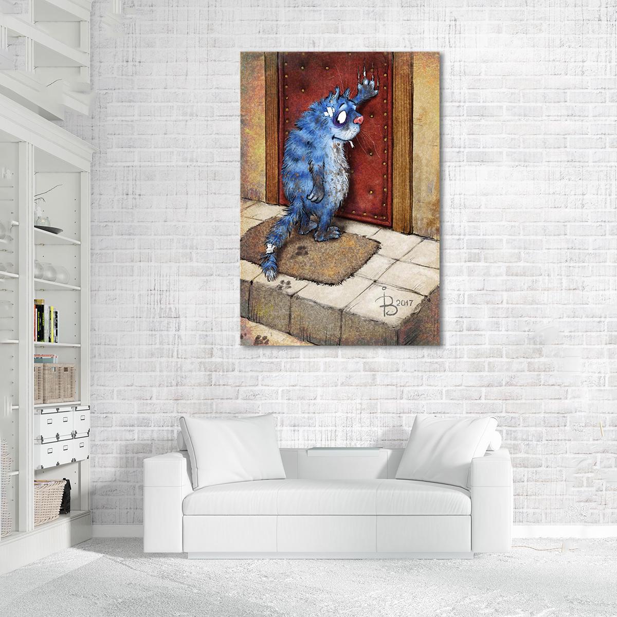 Модульная картина Возвращение блудного кота 1 модуль 40х60 см