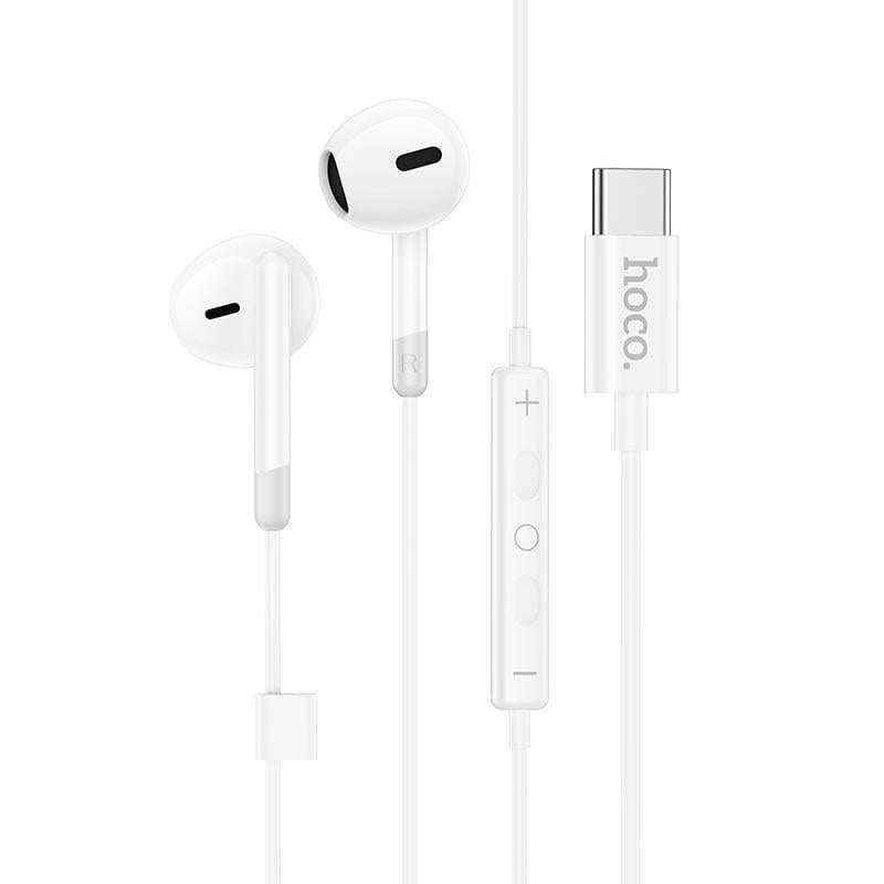 Наушники проводные Hoco Type-C Sunny M109 с микрофоном White (11879162)