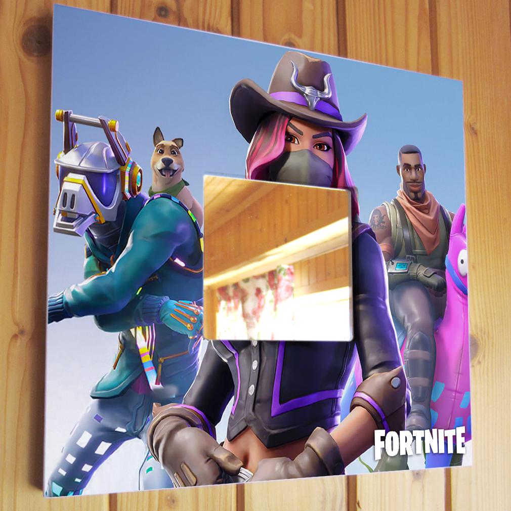 Зеркало декоративное Персонажи игры ''Fortnite'' 260х260 мм (M04416)