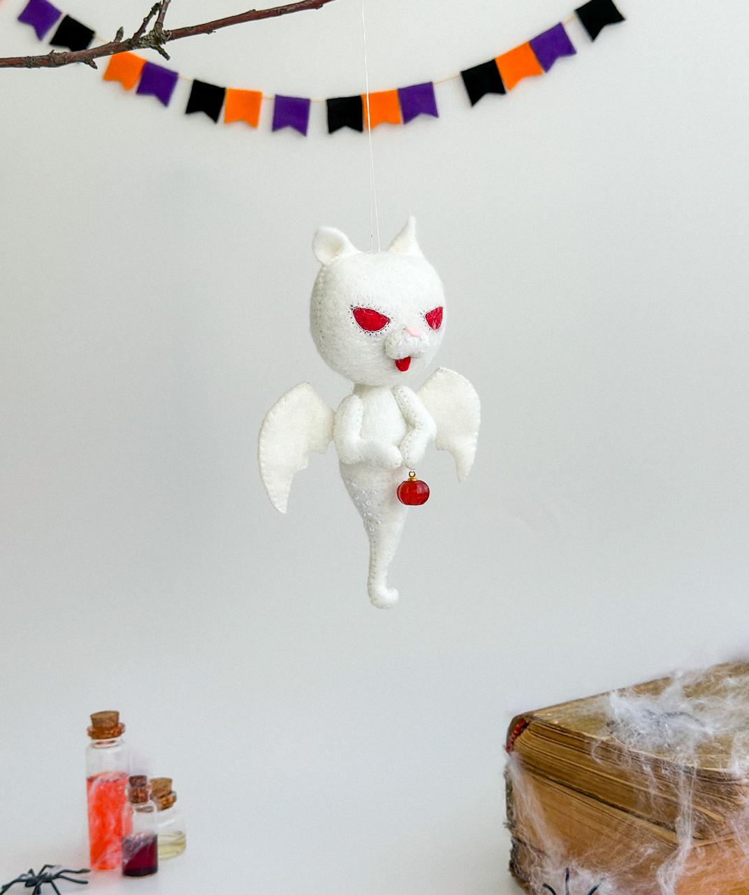 Игрушка Кот-призрак с тыквой (29528484) - фото 6 Игрушка Кот-призрак с тыквой (29528484) - фото 6