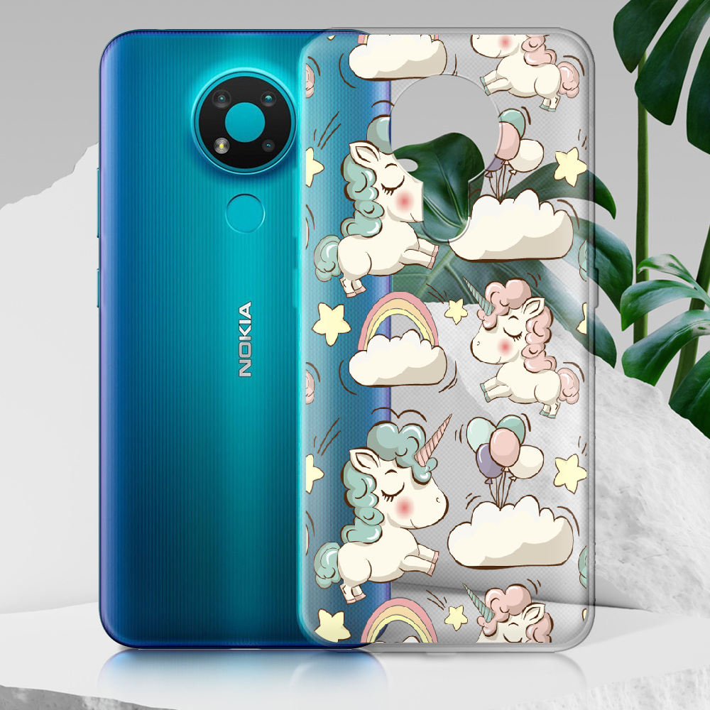 Чохол Boxface Nokia 3.4 Unicorns Прозорий силікон (41292-cc2-41292) - фото 2