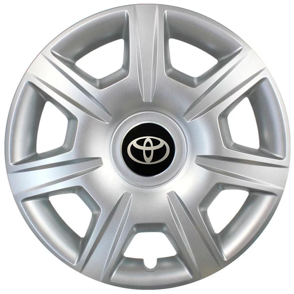 Колпаки SJS 327 с логотипом Toyota R15 4 шт. Серебристый (2654558500)