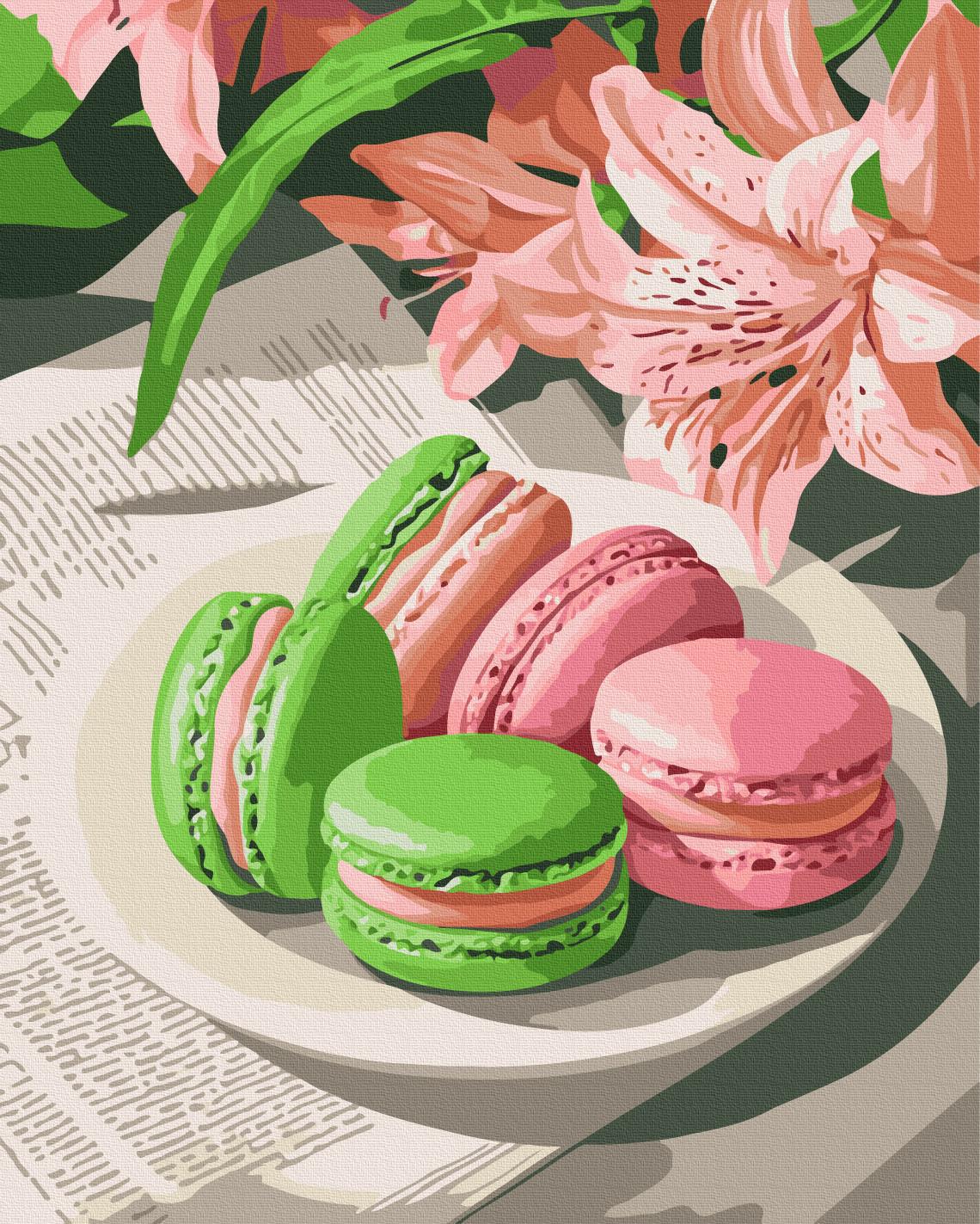 Картина по номерам Brushme Цветные макароны 40x50 см (BS54438)