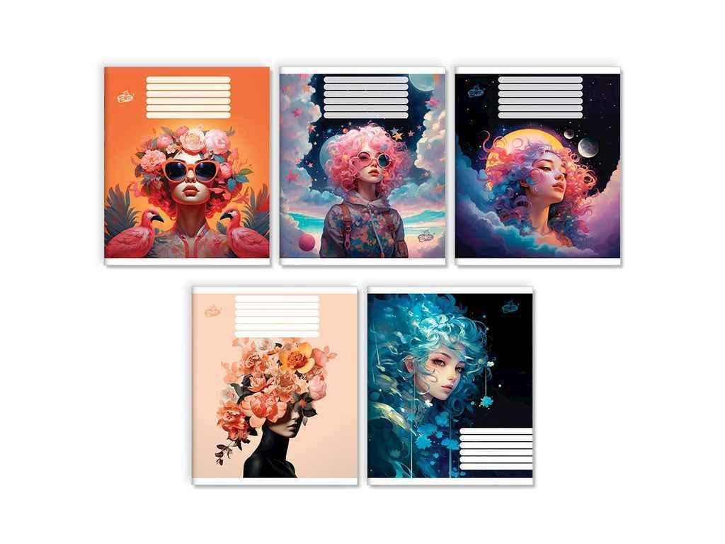 Зошит в лінію Бріск 48 арк. 15 шт. ТВ-14 №2499 Портрети (1065737)