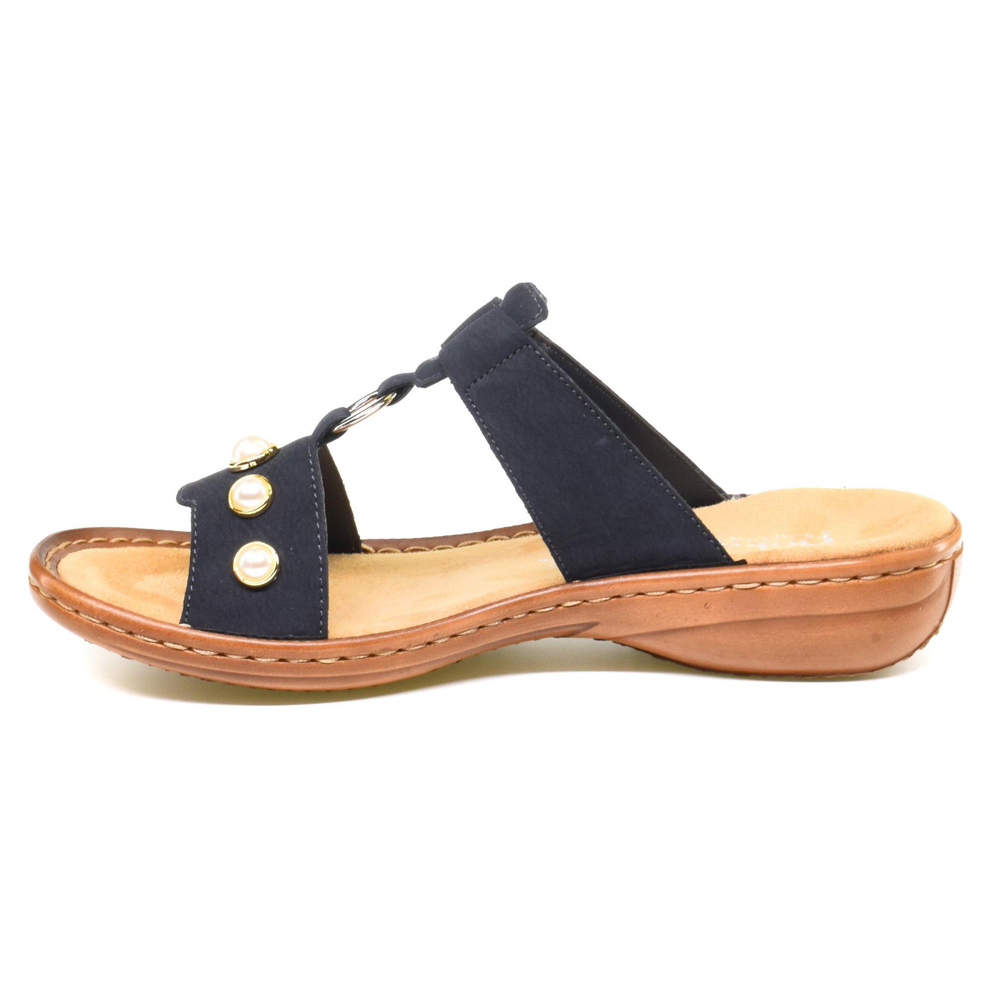 ᐉ Шлепанцы женские Rieker р. 37 Синий (069449-37) • Купить в Киеве ...