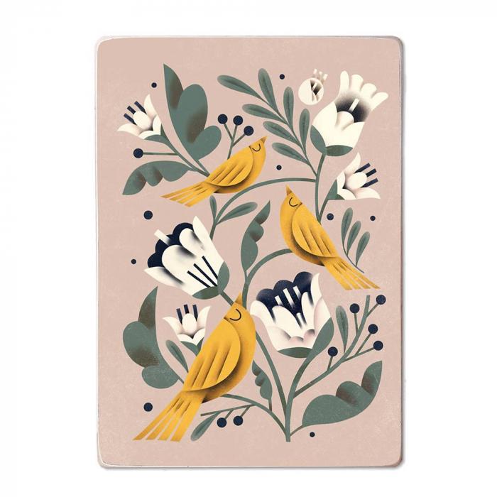 Постер деревянный на стену Клюв доверху А4 (AA-0164560)