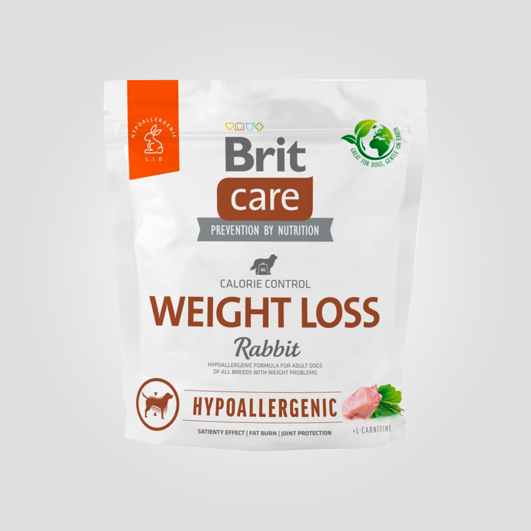 Корм сухой Brit Care Dog Hypoallergenic Weight Loss для собак с лишним весом гипоаллергенный с кроликом 1 кг (20504329)