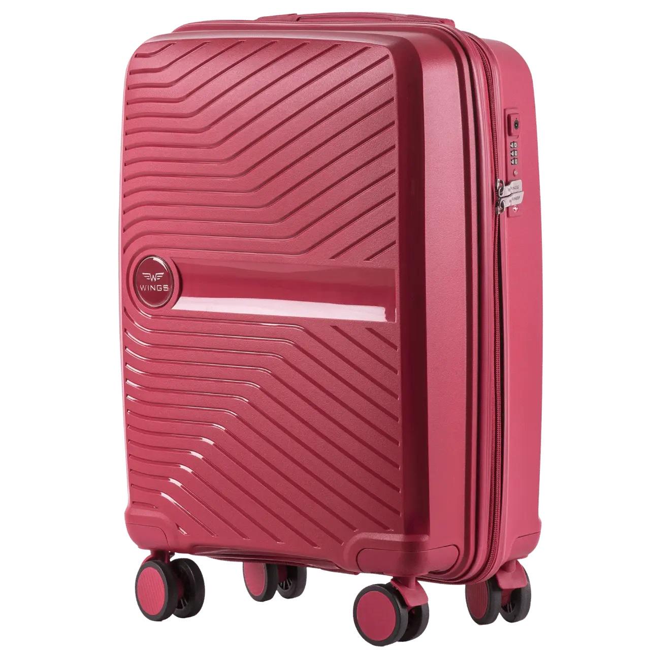 Чемодан полипропиленовый Wings 181-04 малый Красный (Wp00514)