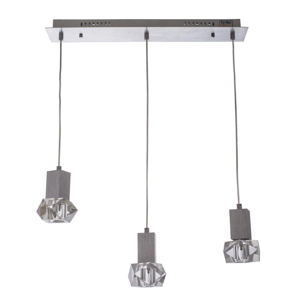 Люстра потолочная подвес лофт Brille Br-01 273S/3 на 3 плафона