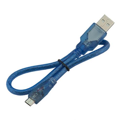 Кабель USB 2.0 to MicroUSB для Arduino экранированный 50 см Blue (288070)