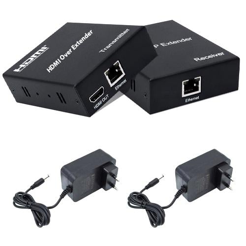 Удлинитель HDMI по RJ45 витой паре активный, ИК-сигнал, до 120м