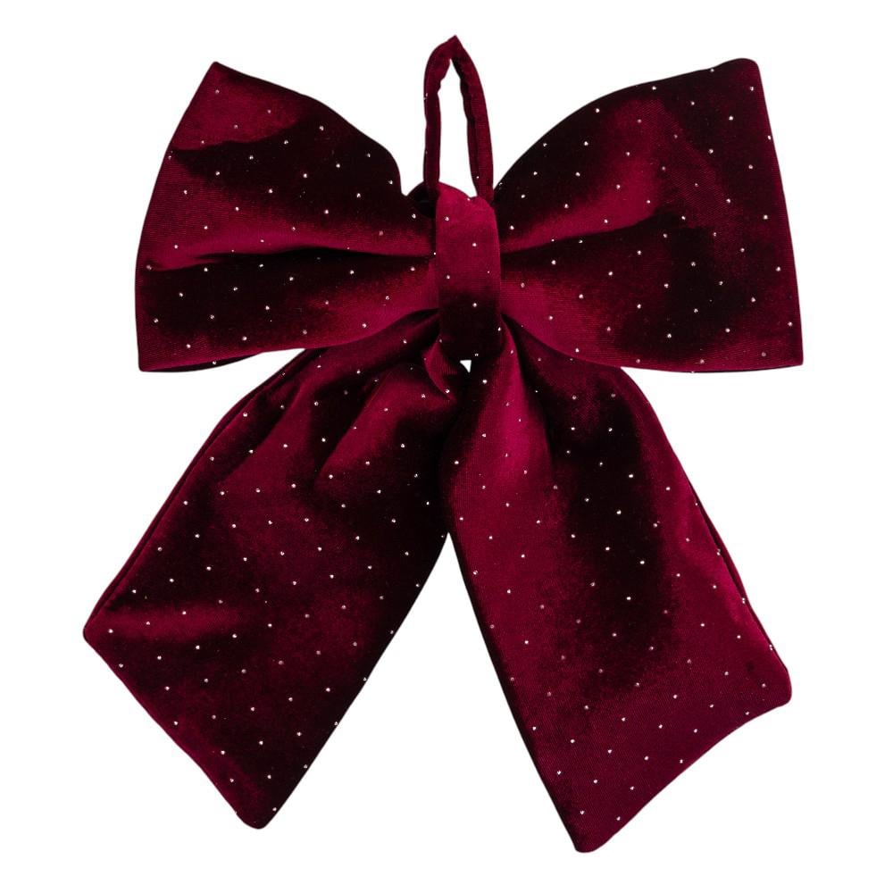 Бант бархат 36 см Бордовый (9245-026)