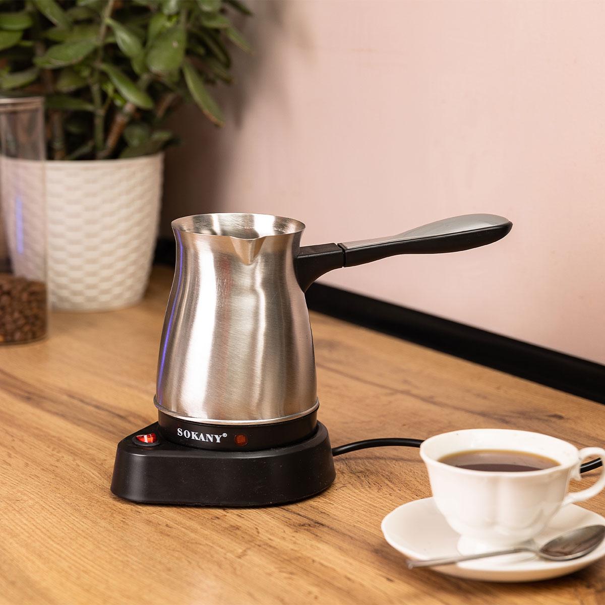 Электротурка Sokany для дома 500 мл (25905297) - фото 2 Электротурка Sokany для дома 500 мл (25905297) - фото 2