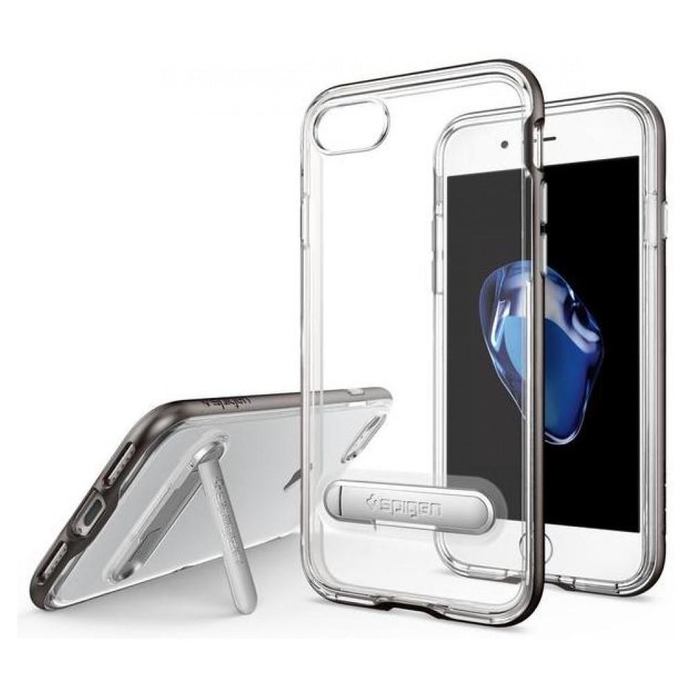 Чехол-накладка Spigen SGP Case Crystal Hybrid for iPhone 7/8/SE 2020, GunMetal