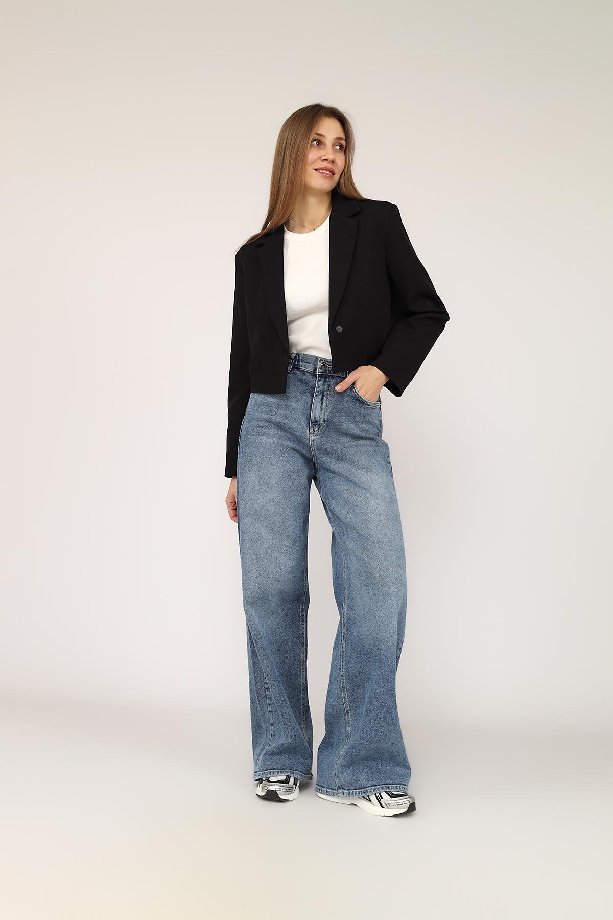 Жакет жіночий ЦБ-00271026 р. 46 Чорний (SKT001047760) - фото 2