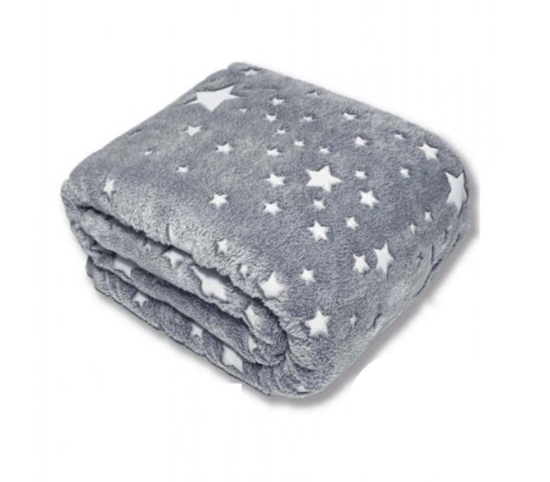 Плед-покрывало Звезды светящиеся в темноте 150х200 см Плед-покрывало Звезды светящиеся в темноте 150х200 см