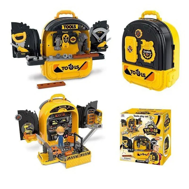 Набір дитячий ігровий автосервісу в рюкзаку-трансформері - фото 2