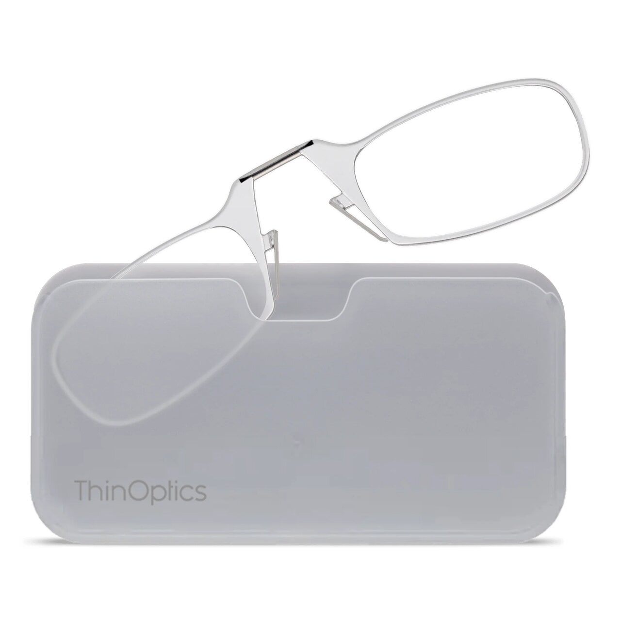 Очки для чтения Thinoptics с классическим белым чехлом/диоптрий '+2,00 Прозрачный (2.0CWUP)