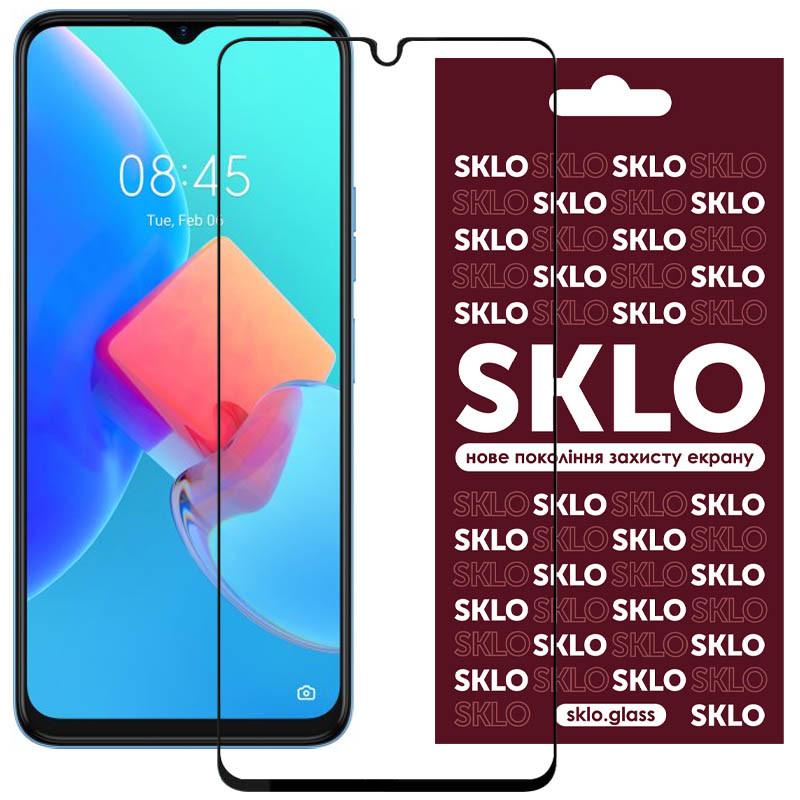 Защитное стекло противоударное SKLO 3D full glue для TECNO Spark 9 Pro KH7n Black (00000057395_1)