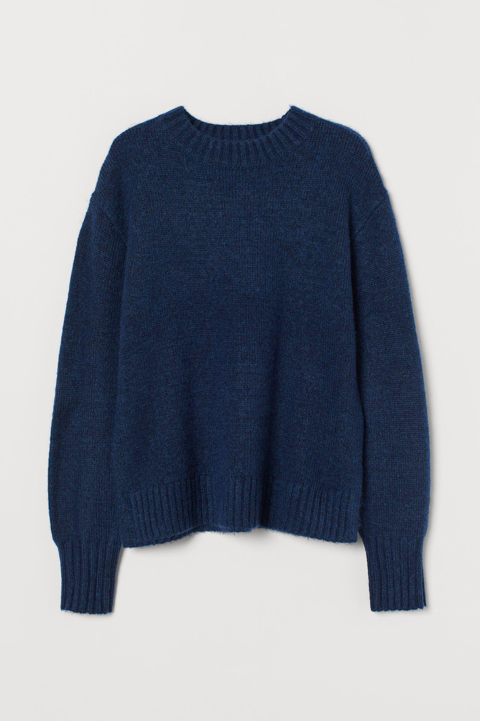 Джемпер H&M S Темно-синий меланж (4108830792) Джемпер H&M S Темно-синий меланж (4108830792)