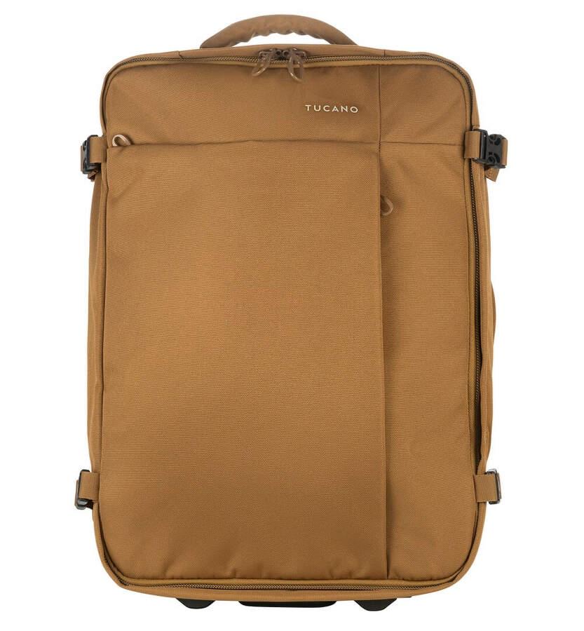 Сумка на колесах Tucano Tugo S Trolley полиэстер коричневая телескопическая ручка 34 л (636001) - фото 2 Сумка на колесах Tucano Tugo S Trolley полиэстер коричневая телескопическая ручка 34 л (636001) - фото 2