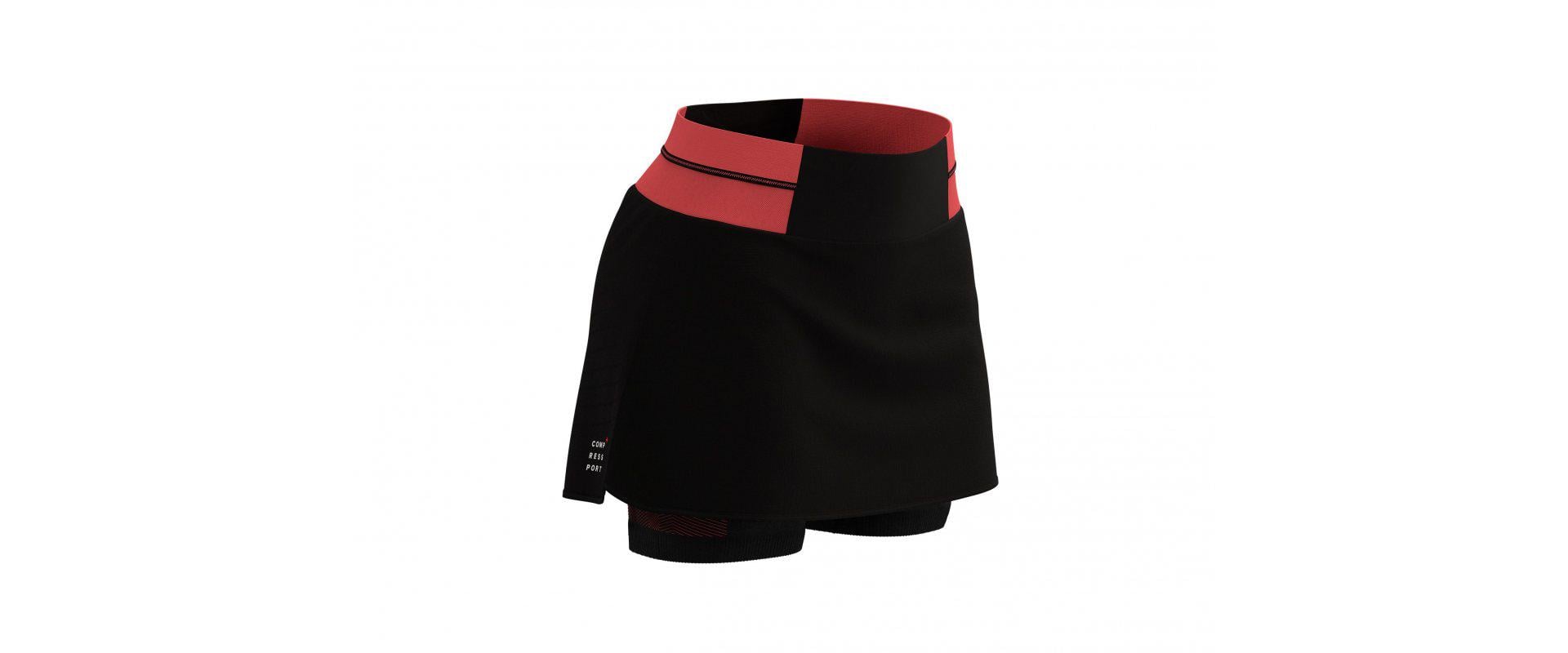 Юбка спортивная Performance Skirt W XS Черный/Коралловый (741bf83a)