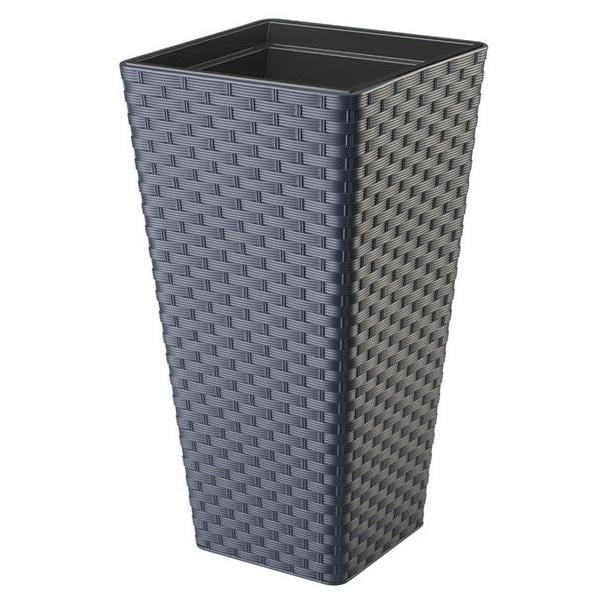 Горщик для квітів Rattana Slim kvadro-40 Антрацит (3910-014)