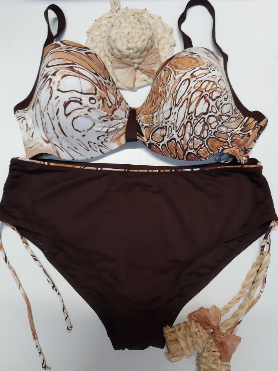 Купальник женский раздельный с формованной чашкой Samegame E93245k р. 52 Разноцветный (E93245)