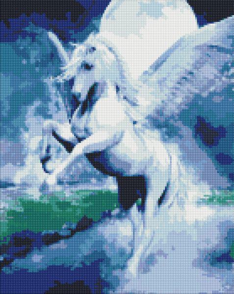 Алмазная мозаика Идейка Сказочный пегас 40x50 см (Id-AMO7485)