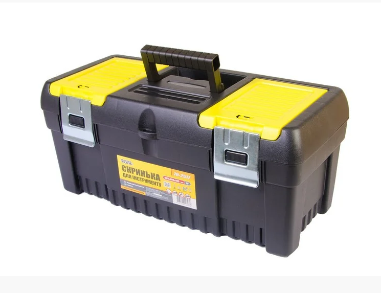Ящик для инструмента MasterTool 17" 425х200х185 мм с металлическими замками (79-2517) Ящик для инструмента MasterTool 17" 425х200х185 мм с металлическими замками (79-2517)