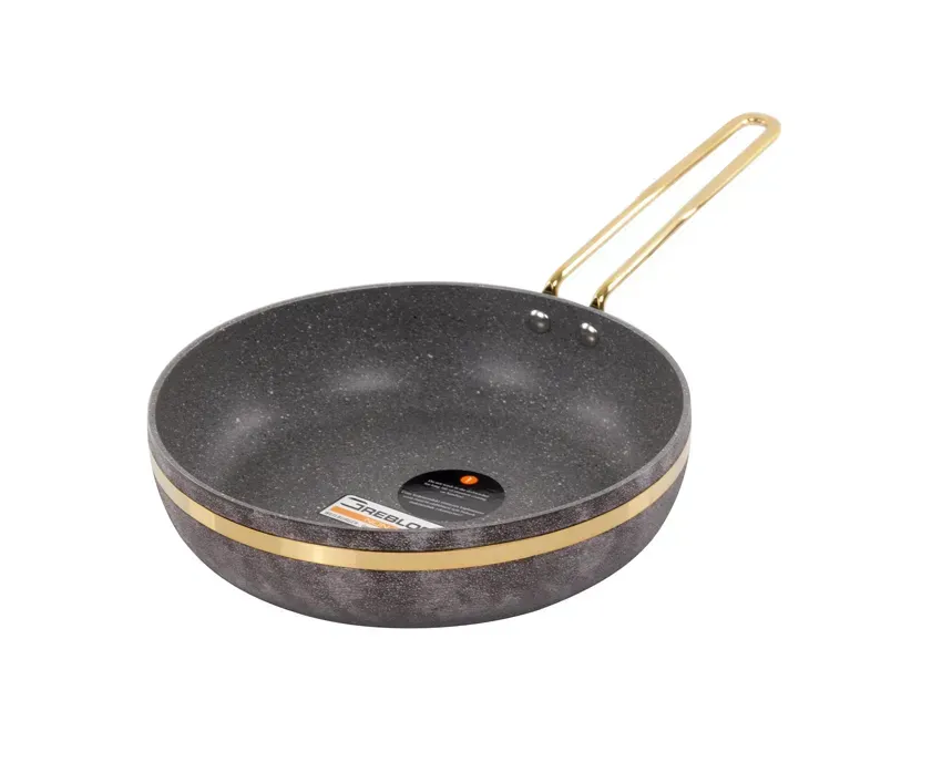 Сковорода антипригарная Brioni Royal Stone Sandstone Gold 24 см (764-041)