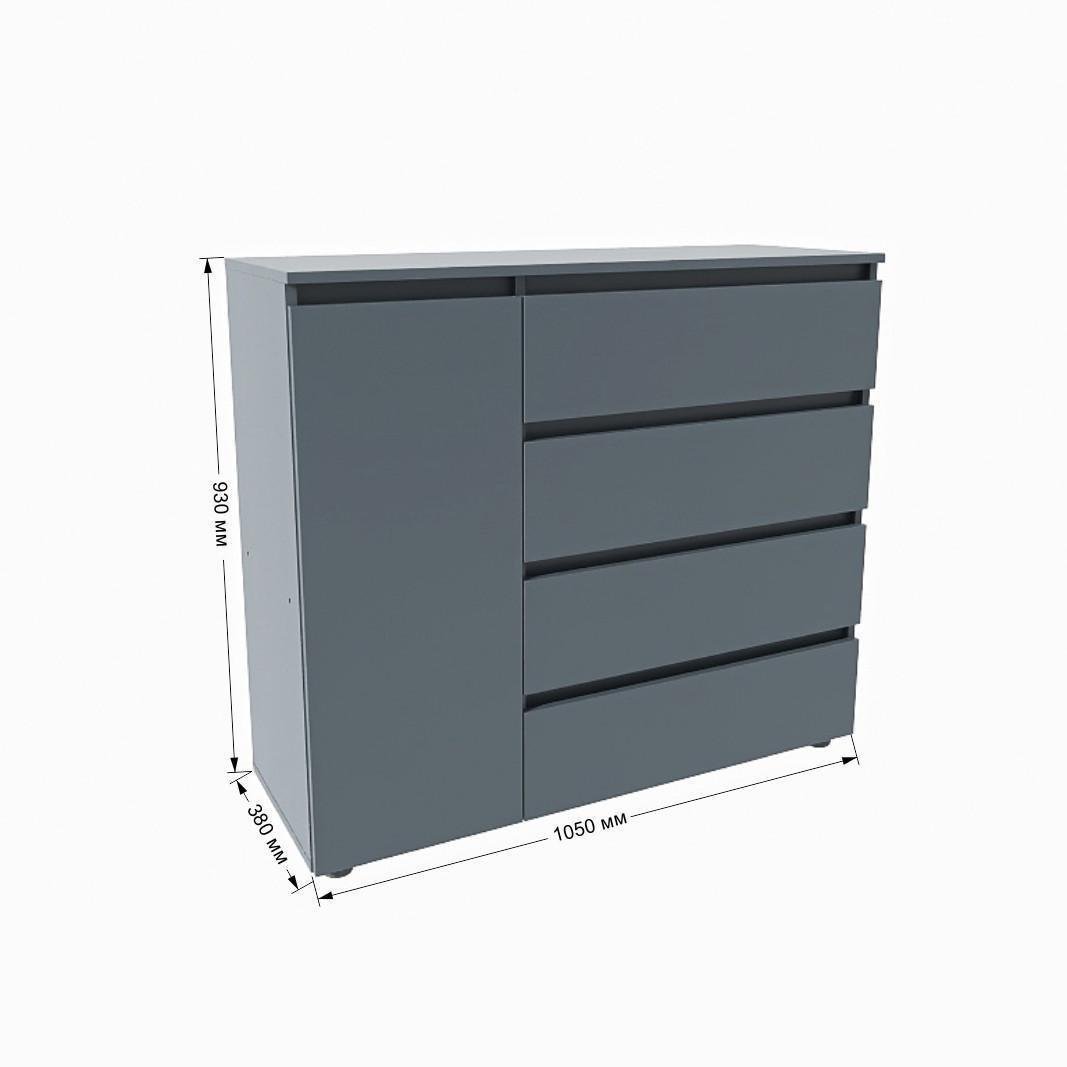 Вітальня Еверест Лайт-2 Графітовий (ЕВ20814.01) - фото 4