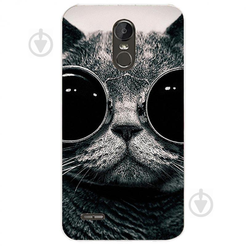 Чехол с рисунком Printed Silicone для LG Stylus 3 M400DY Кот В Очках (hub_kHbn66206)