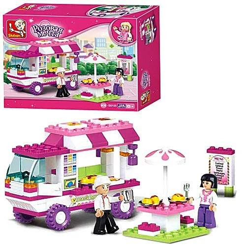 Конструктор Sluban Розовая Мечта Кафе на колесах 102 детали (M38-B0155)
