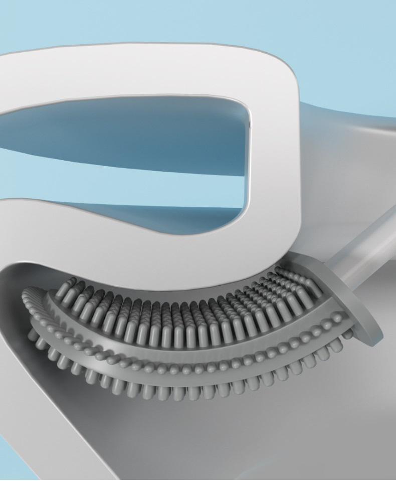 Йоржик для унітаза з підставкою 14912 9,5х40 см Білий (4998071) - фото 3