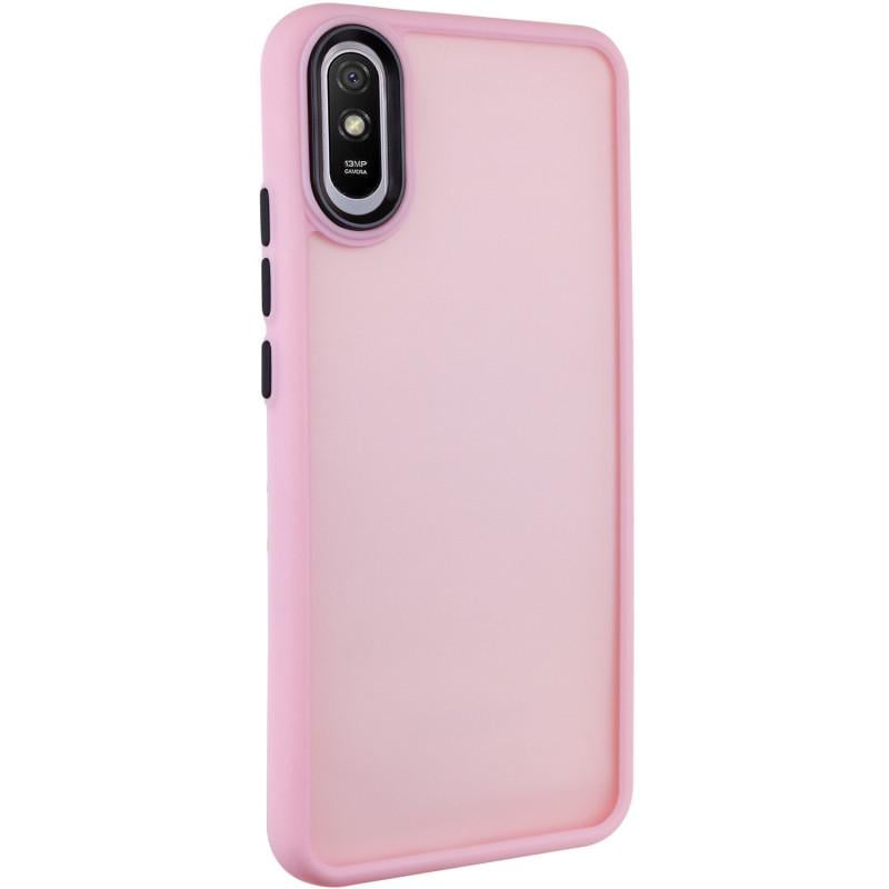 Противоударный чехол TPU+PC Lyon Frosted для Xiaomi Redmi 9A Pink - фото 1