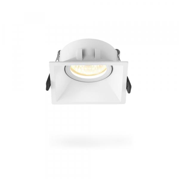 Світильник Videx під лампу GU10 врізний квадрат Білий (VL-SPF09S-W)