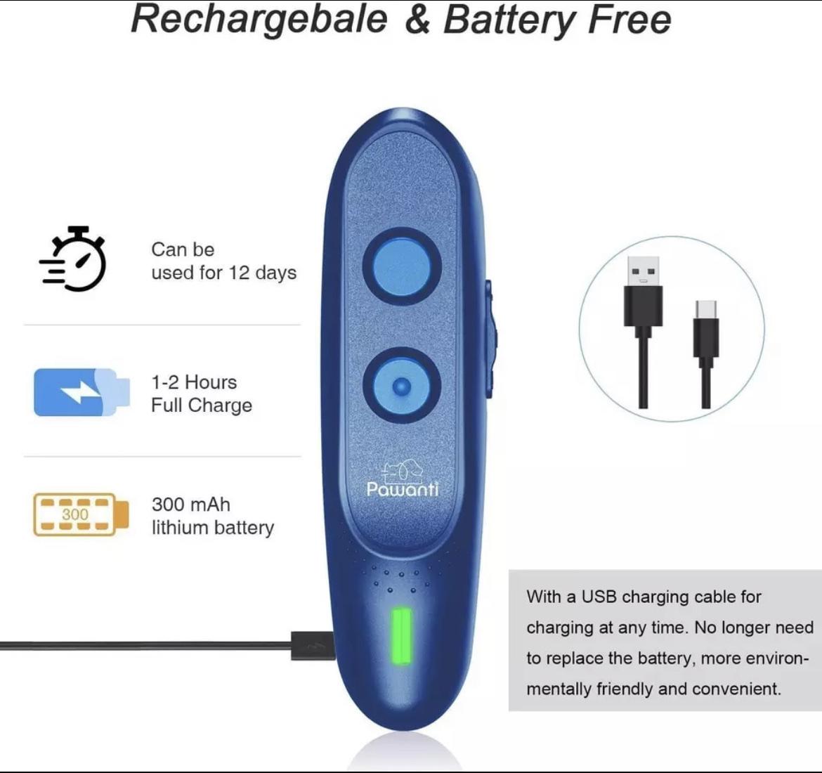 Відлякувач собак Ultrasonic STM-00501 ультразвуковий 3в1 від USB Синій - фото 2