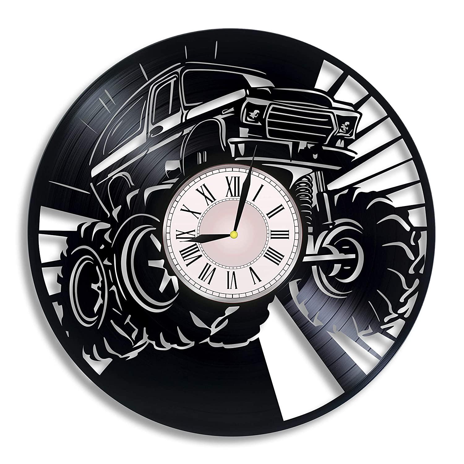 Часы настенные Monster Truck 1995 из виниловой пластинки
