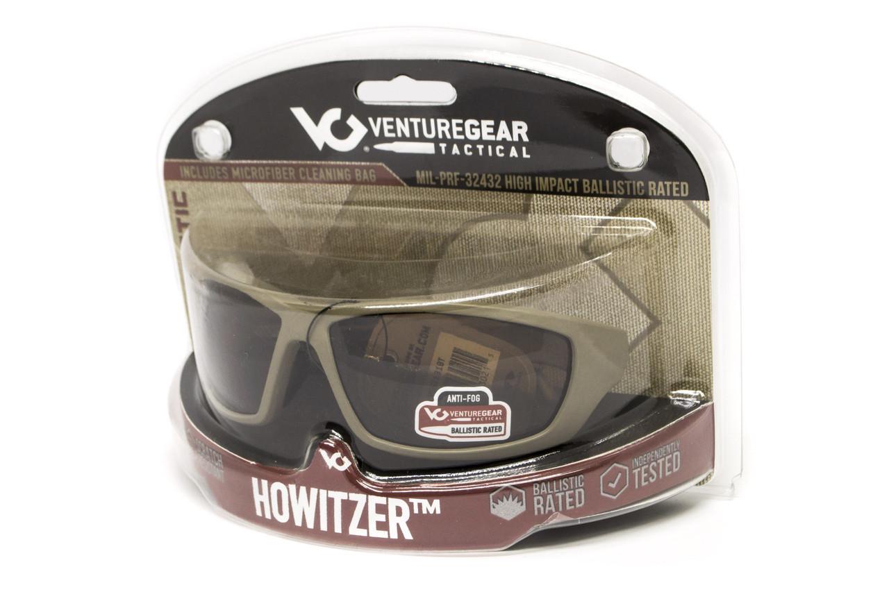 Очки защитные Venture Gear Howitzer Anti-Fog Black/Bronze - фото 5