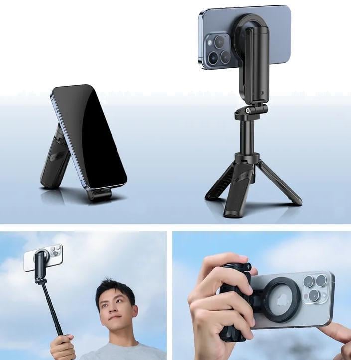 Ручка для телефона Ulanzi JJ03 3в1 штатив/пульт/тримач/магніт MagSafe (2641983727) - фото 4 Ручка для телефона Ulanzi JJ03 3в1 штатив/пульт/тримач/магніт MagSafe (2641983727) - фото 4