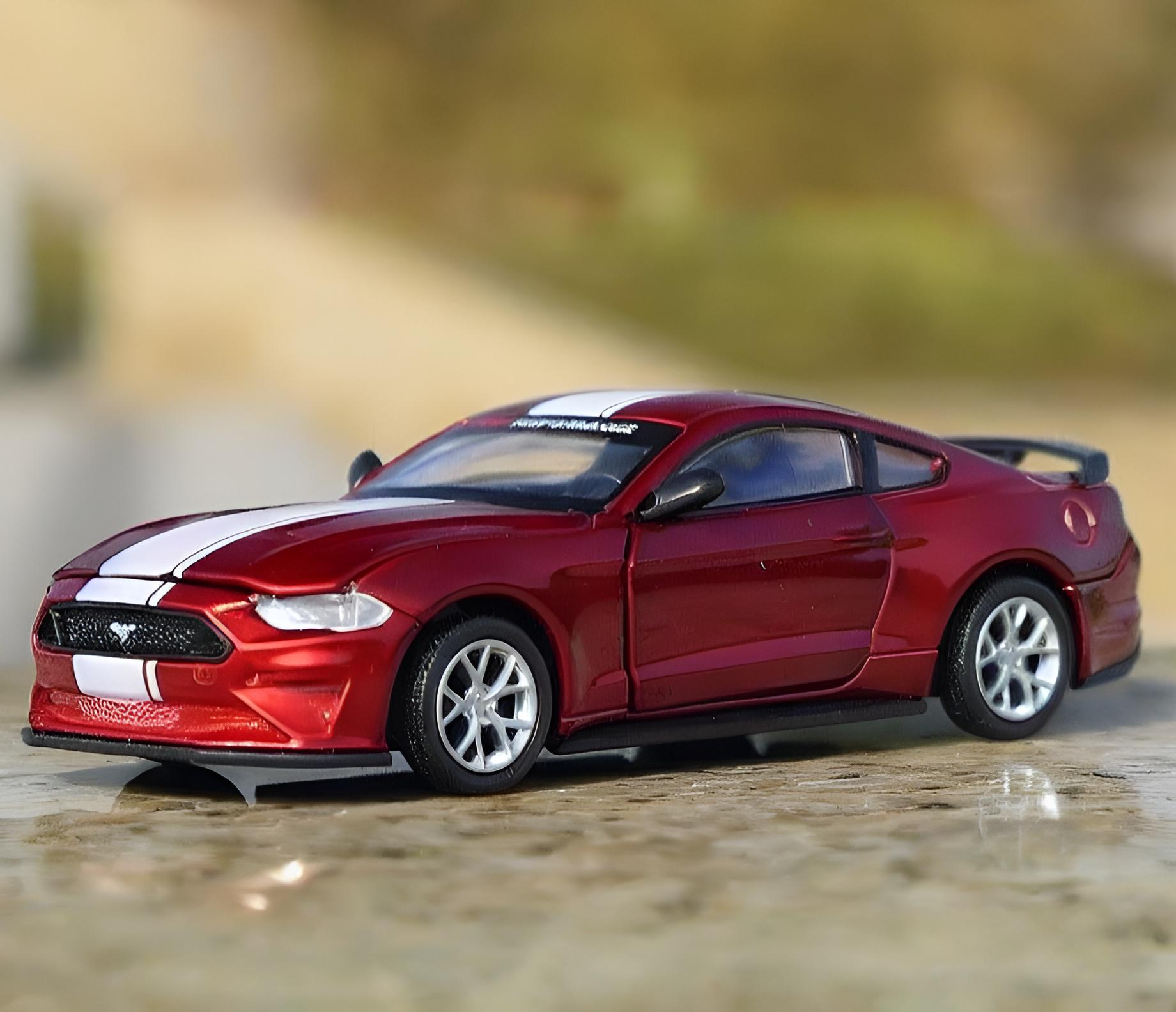 Машинка металлическая Ford Mustang GT500 со сменными деталями и подвижными элементами (2107357660) - фото 5